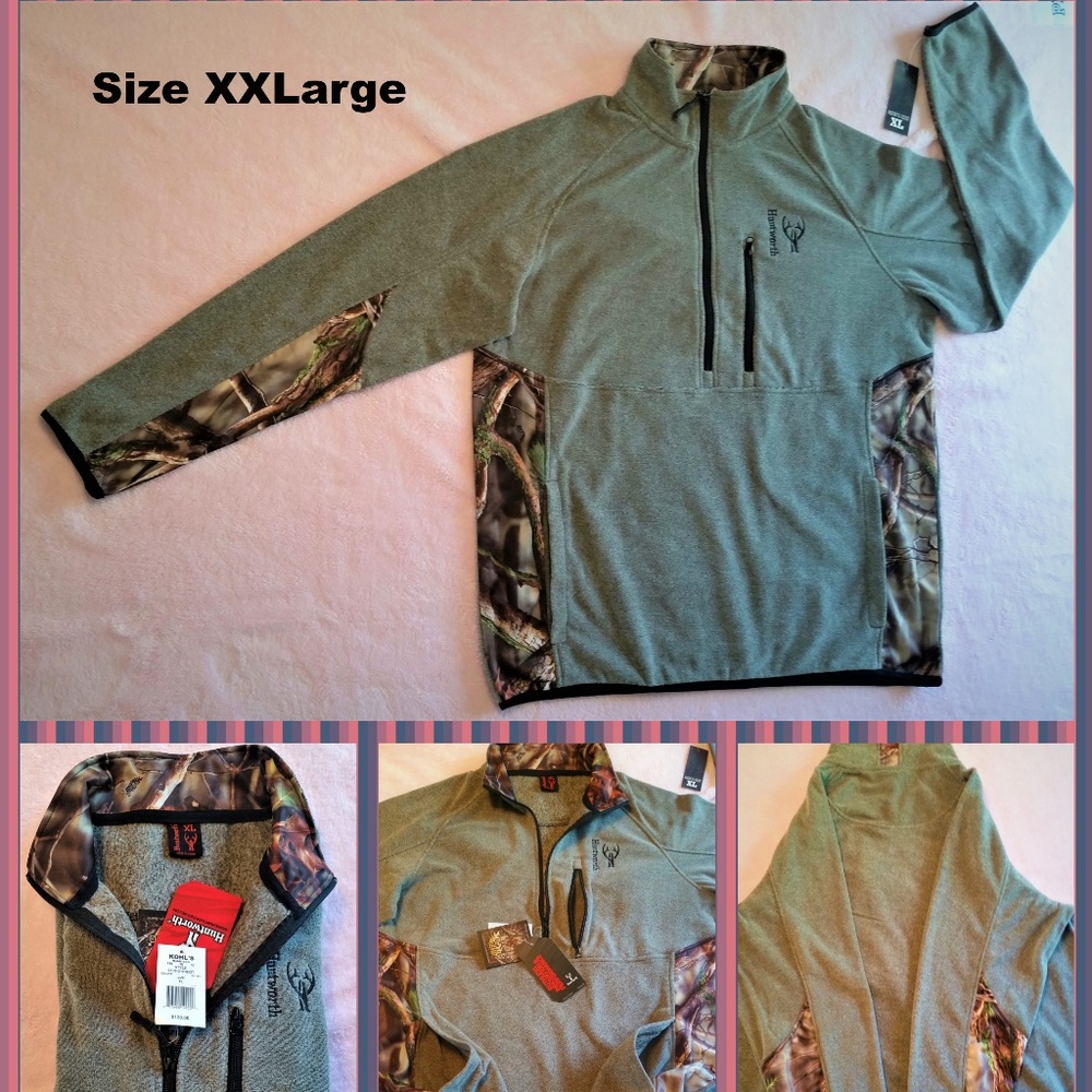 XXL Tricot Fleece Half-Zip Pullover